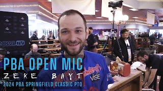 PBA Open Mic  Zeke Bayt takes on the 2024 PBA Pete Weber Missouri Classic PTQ [upl. by Pitchford]