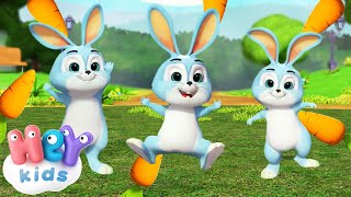 Sleeping Bunnies Hop Hop Hop 🐰 Song for Toddlers  HeyKids  Nursery Rhymes [upl. by Carmelia]