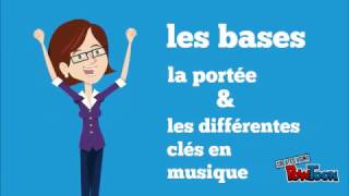 Cours de solfège  la portée et les clés [upl. by Alcot]