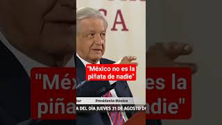 AMLO sentencia discurso de Estados Unidos ante en combate al narcotráfico en México [upl. by Krebs]