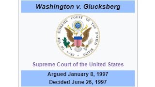 Do you have to right to suicide Washington v Glucksberg 1997 [upl. by Eadwine391]