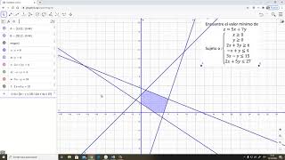 REGION FACTIBLE CON GEOGEBRA [upl. by Ebberta]