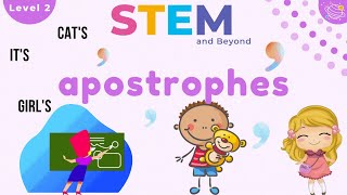 Grammar For Kids  Apostrophes  STEM Home Learning [upl. by Ahseila]