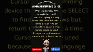 Mainframe DB2 Interview Q amp A kumaritchannel ibm mainframe mainframedb2 [upl. by Enaud]