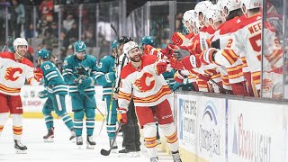 Flames score fastest 2 goals in franchise history [upl. by Redwine]