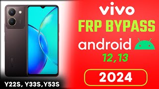 Vivo Y22sY33sY53s FRP Bypass Android 13  GmailGoogle Lock Remove Vivo Y22sY33sY53s Without Pc [upl. by Zoldi]