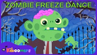 Zombie Freeze Dance  The Kiboomers Kids Songs  Halloween Party [upl. by Valentijn]