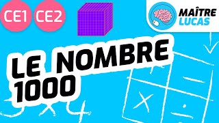 Le nombre 1000 CE1  CE2  Cycle 2  Mathématiques  Maths  Numération [upl. by Elocyn116]