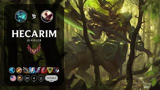 Hecarim Jungle vs Lee Sin  NA Grandmaster Patch 147 [upl. by Naiva227]