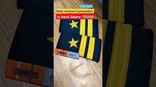 in hand salary of Assistant Commandant Coast Guard coastguard ssb salary navy agniveer [upl. by Atirres]