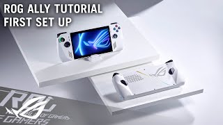 How to set up your ROG Ally and start playing games right away [upl. by Thurlough]