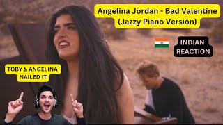 Angelina Jordan  Bad Valentine Jazzy Piano Versionquot INDIAN REACTION 1128 [upl. by Ahsekan]