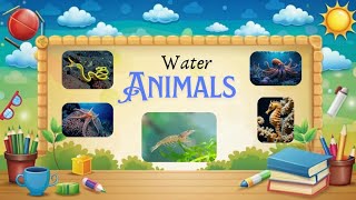 Water Animals  water animals name  water animals in english and hindi  Brainybunch55 [upl. by Thibaut95]