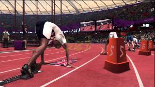 London 2012 Official Olympic Video Game  200M Mens Qualifying [upl. by Imeka]