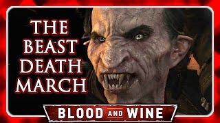 Witcher 3 🌟 BLOOD AND WINE ► Beast of Beauclair Boss Fight  Death March [upl. by Lynsey]