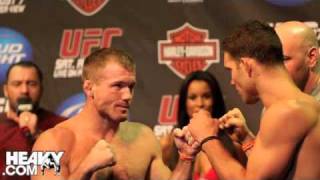 UFC 117 Silva vs Sonnen Weigh In Highlights [upl. by Eniamrehs]