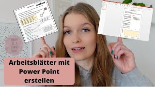 Arbeitsblätter mit Power Point erstellen I Anforderungen an Arbeitsblätter und wie ich PP nutze [upl. by Ahsieka808]