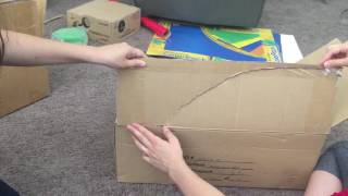 Como hacer carro con un caja de carton pt 2 [upl. by Bobbette]