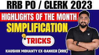 Simplification Unique Tricks amp Shortcuts  IBPS RRB 2023  Career Definer  Kaushik Mohanty [upl. by Akinna]