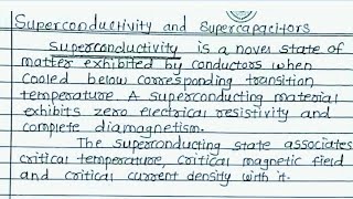 Superconductivity and Supercapacitors  Engineering Physics 1  Mumbai University [upl. by Christiana]