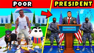 Franklins Journey From Poor To President In GTA 5  SHINCHAN and CHOP IN TAMIL [upl. by Melgar]