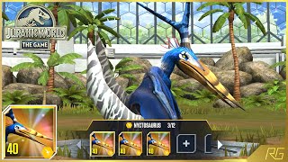 NYCTOSAURUS X3 MAX LEVEL 40 NYCTOSAURUS FEEDING amp BATTLE  Jurassic World The Game [upl. by Sidnal]