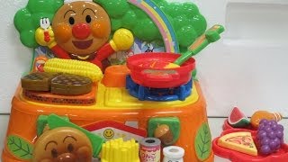 Anpanman toys Kitchen set アンパンマン おもちゃ 森でおりょうりキッチンセット [upl. by Kania]