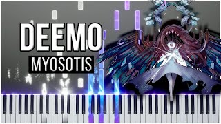 Myosotis Deemo 【 PIANO TUTORIAL 】 [upl. by Sudhir362]