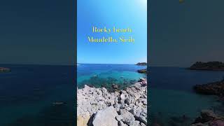 Rocky beach in Mondello Palermo shorts sicily italy italia [upl. by Eiruam]