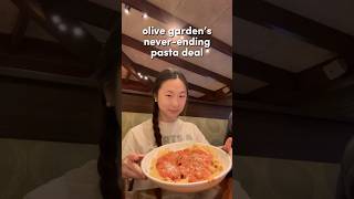 everything I ate at olive garden’s neverending pasta 🍝 food [upl. by Clyte]