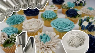 🧡Buttercreme Blumen Cupcakes einfach [upl. by Nyltiac]