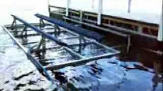 Fibersteel Boat Lifts Product Operation Demonstration [upl. by Enyrehtak]