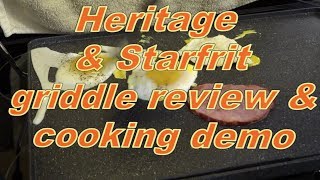 Griddle by Heritage amp Starfrit Review amp Cooking Demo [upl. by Dnaltruoc241]