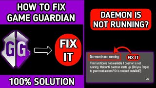 How to fix daemon is not running in game guardian  2023 [upl. by Tia529]