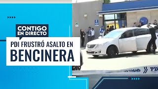 PDI FRUSTRÓ ASALTO a tiros en bencinera Dos delincuentes quedaron herido  Contigo en Directo [upl. by Nnairek]