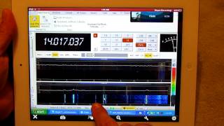 SDR Softrock Ensemble RXTX remote using SDRRadio via Ipad [upl. by Jarrett321]