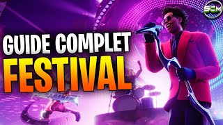 Guide Complet des Défi Festival Fortnite Astuce Guide Défi Quête Passe de Combat Points Festival [upl. by Tenej449]