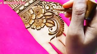 Beautiful Back Hand Mehndi Design  Bridal Mehndi  Dulhan Mehndi [upl. by Assilen]