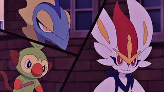 Cinderace Team up With Inteleon and Grookey「AMV」 Castle  Pokemon Journeys Episode 127 [upl. by Suk514]