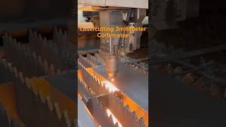 Lasercutting 3mm corten steel with oxygen lasercutting cnc technology laser [upl. by Yelsha]