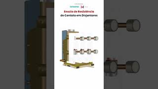 Ensaio de resistência de contato em disjuntores [upl. by Airamana]