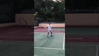 slow mo forehand tenniscourt tennisplayer tennisracket yonex tennis yonextennis [upl. by Cohn]