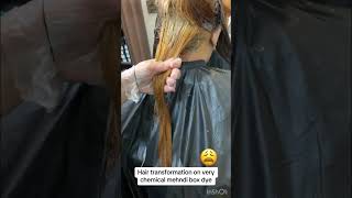 Hair transformation on very damaged hair viralvideo beauty hairtransformation [upl. by Xavier]