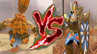 Daemon Slayer VS Prince Total War Warhammer 3 [upl. by Christean]