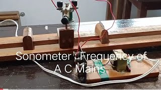 Sonometer  Frequency of A C Mains [upl. by Aihsemat927]