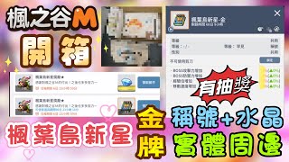 【楓之谷M】楓葉島新星開箱🌟竟然送這個！？有抽獎 [upl. by Mitzi]