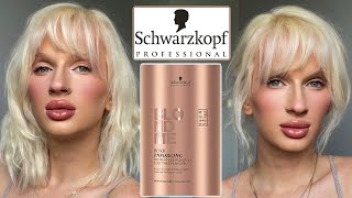 Bleaching My Hair Schwarzkopf Blondme [upl. by Kcerb]