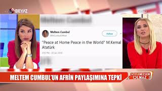 Meltem Cumbulun Afrin paylaşımına tepki yağdı [upl. by Nuoras174]