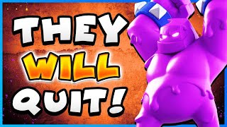 INSTANTLY ANNOY ANY OPPONENT BEST ELIXIR GOLEM DECK in CLASH ROYALE [upl. by Gertrudis]