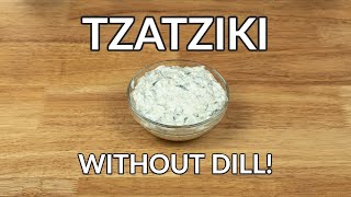 Easy Tzatziki Sauce Recipe Without Dill Mint or Lemon [upl. by Castera]